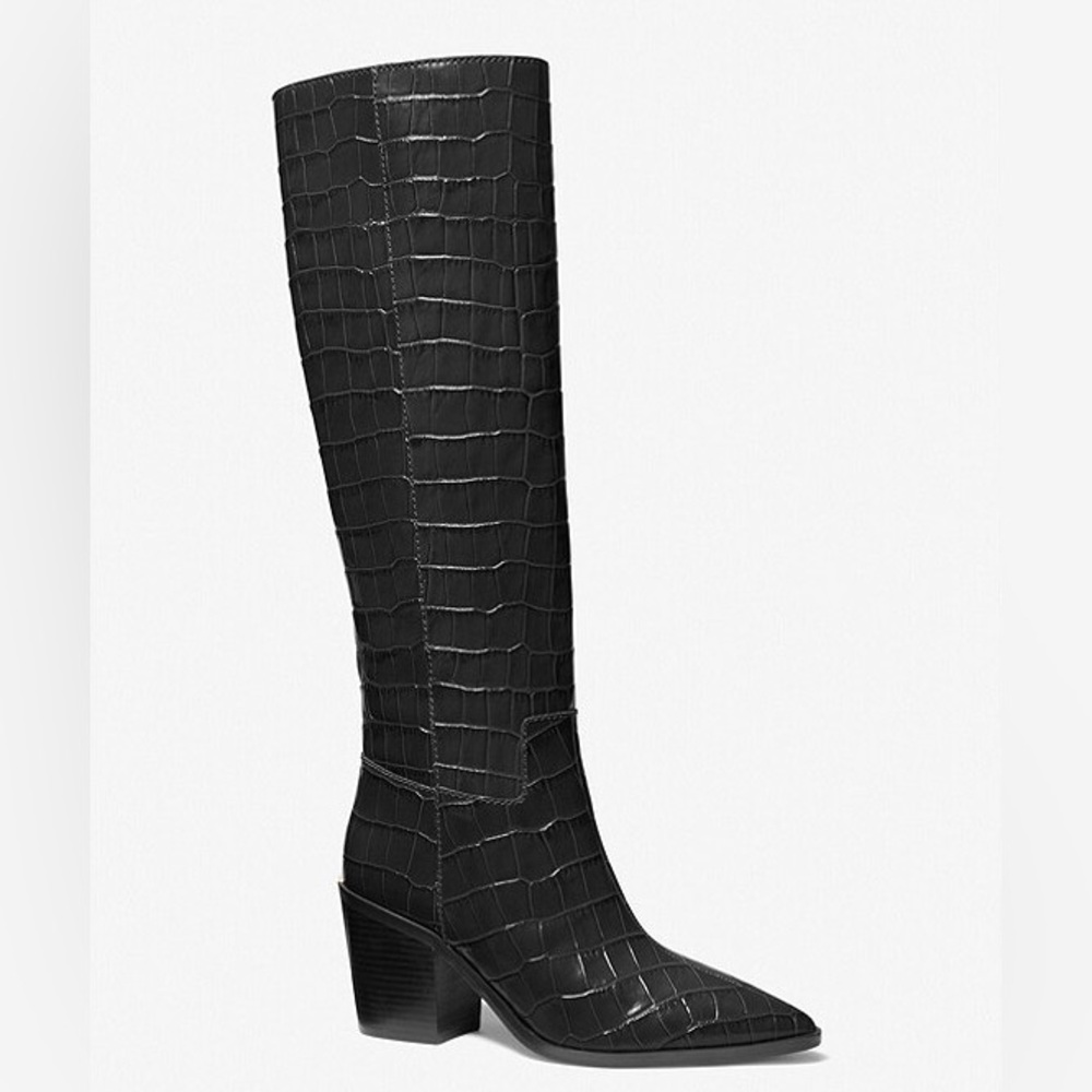MICHAEL KORS crocodile leather boots